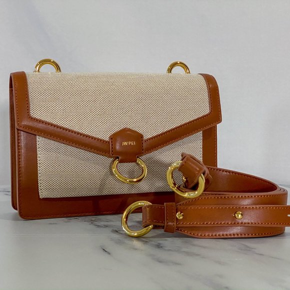 JW PEI Handbags - JW PEI ENVELOPE CROSSBODY VEGAN LEATHER BAG